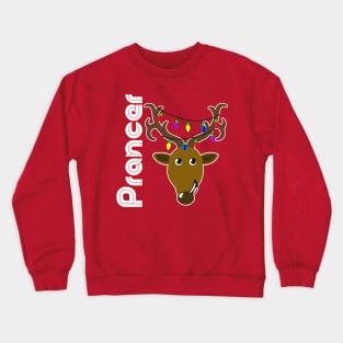 Family Christmas Photo "Prancer" Design Crewneck Sweatshirt